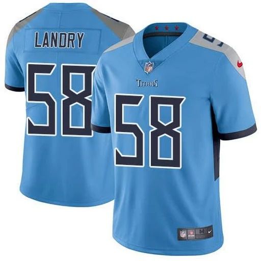 Men Tennessee Titans #58 Harold Landry Nike Light Blue Vapor Limited NFL Jersey->tennessee titans->NFL Jersey